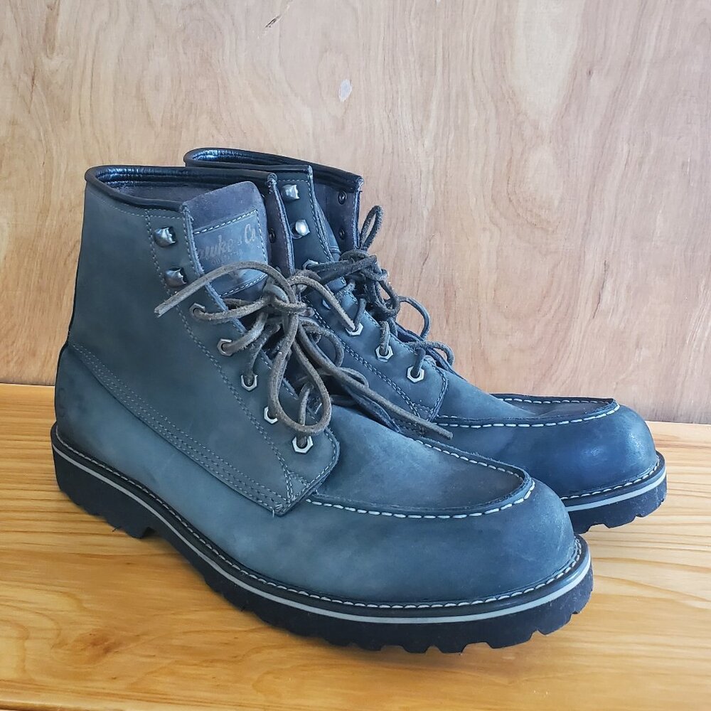 HAWKE & CO Moc Toe Leather Work Boots/ Size 13